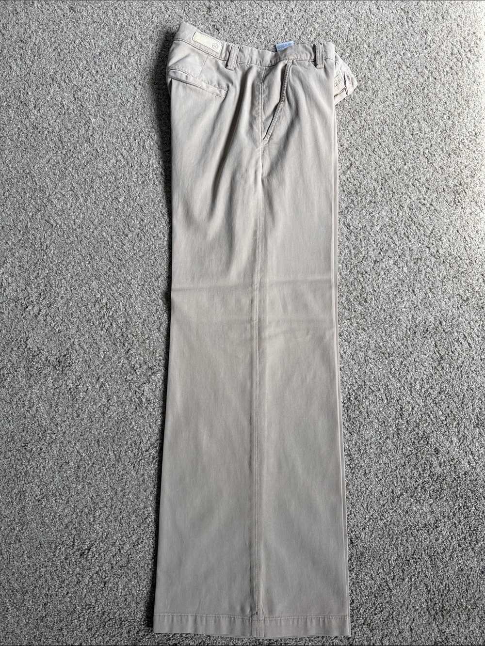 AG Caden Wide-Leg Pants in Taupe